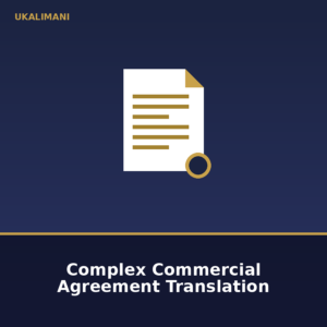 Complex Commercial Agreement Translation