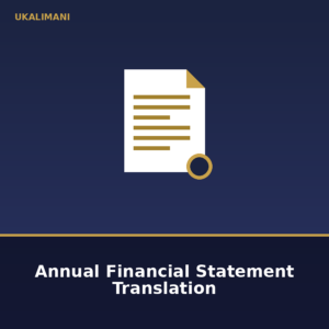 Annual Financial Statement Translation