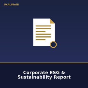 Corporate ESG & Sustainability Report