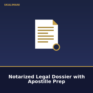 Notarized Legal Dossier with Apostille Prep