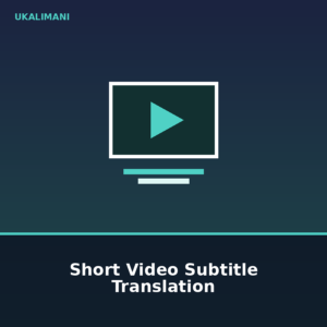 Short Video Subtitle Translation