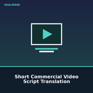 Short Commercial Video Script Translation